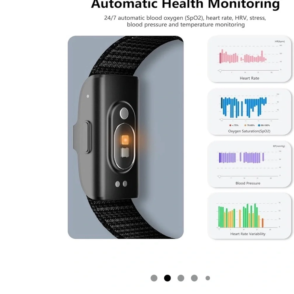 NWT Health Tracker Wristband - Black
